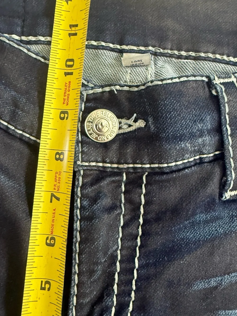 True Religion Big T Jogger Jeans Mens 30x30 Blue Streetwear Tapered Denim